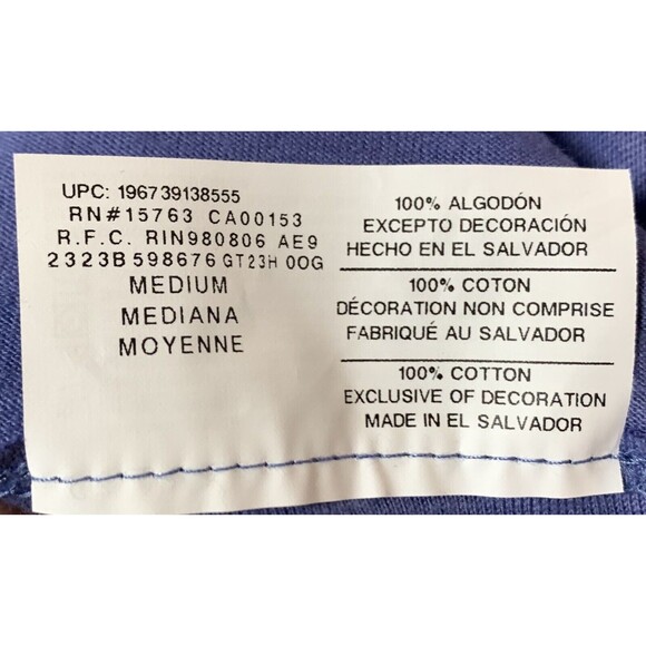 Champion Classic Comfortable Crewneck Men's T-Shirt Blue Graphic Tee Size Medium - Picture 8 of 9